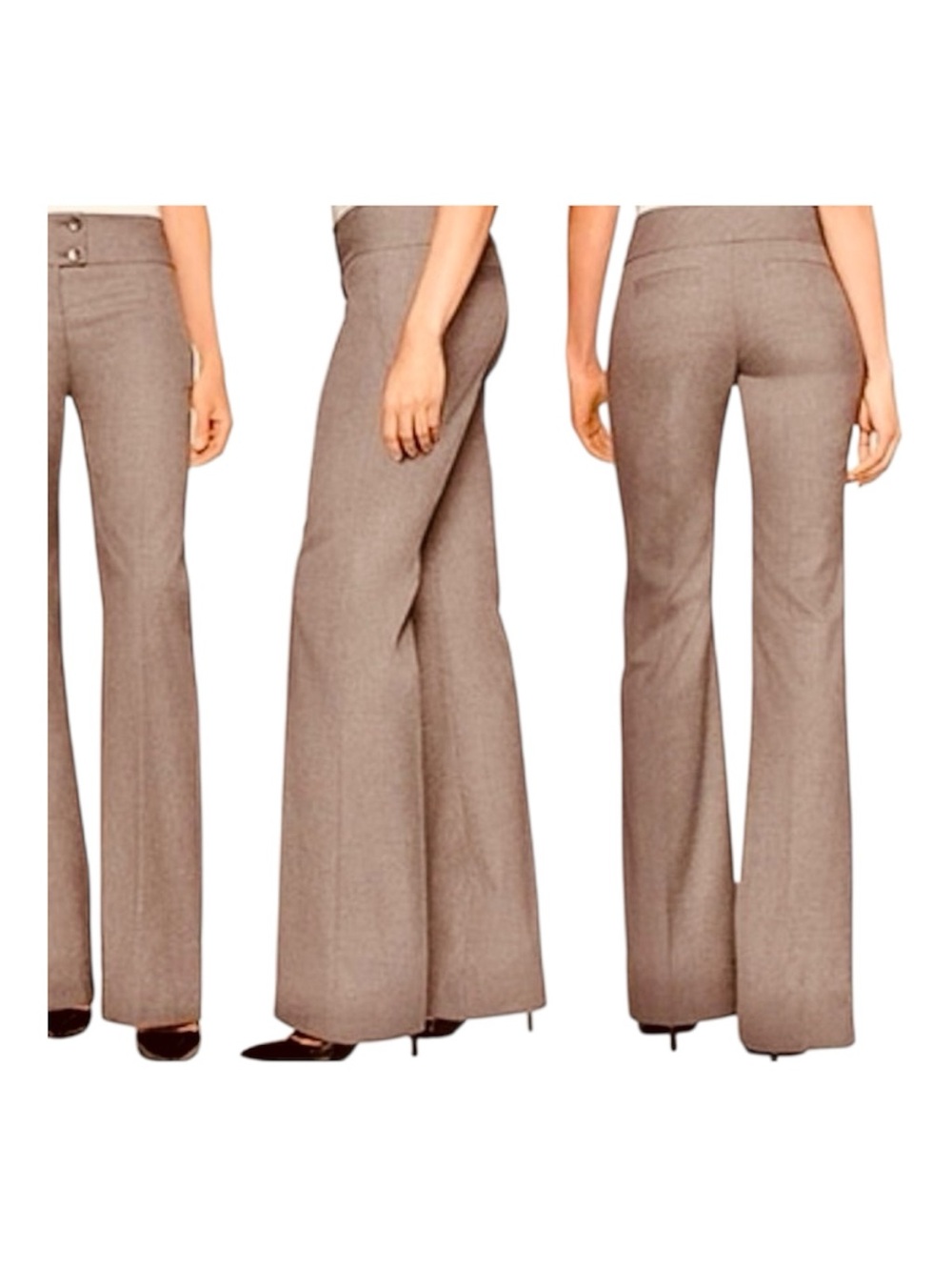 The Limited Cassidy Fit Pants – Size 12 – Stone/Beige/Taupe